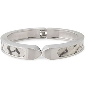 Stella & Dot Emerson Snakeskin Silver Bangle